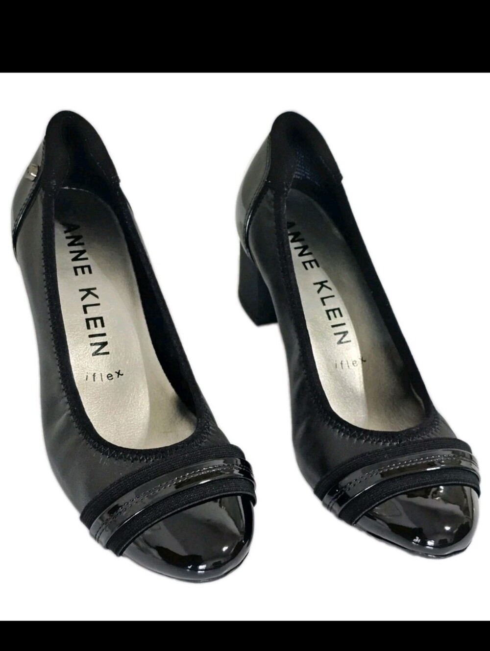 Anne Klein Black Ballet Style Block Heel iflex Guardian